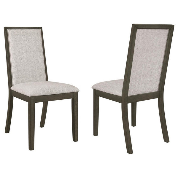 Cora 24 Inch Dining Chair, Set of 2, Parson Style, Hardwood, Tall Back - BM309237