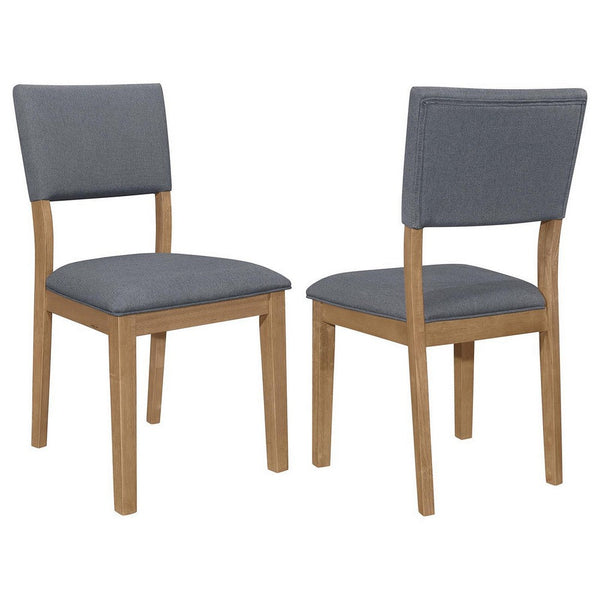 Alia 22 Inch Dining Chair, Set of 2, Fabric Cushioned, Asian Hardwood  - BM309241