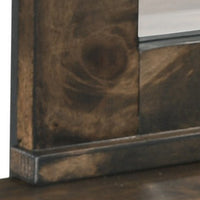 Bora 34 x 46 Dresser Mirror, Square, Solid Reclaimed Wood, Rustic Gray - BM309482