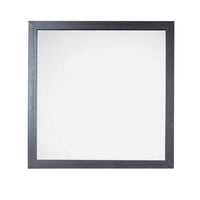 Lala 40 x 40 Inch Dresser Mirror, Modern Rectangular Shape, Black Finish - BM309492