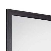 Lala 40 x 40 Inch Dresser Mirror, Modern Rectangular Shape, Black Finish - BM309492