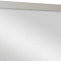 Yoza 38 x 47 Dresser Mirror, Modern, High Gloss White Laminate Finish - BM309524