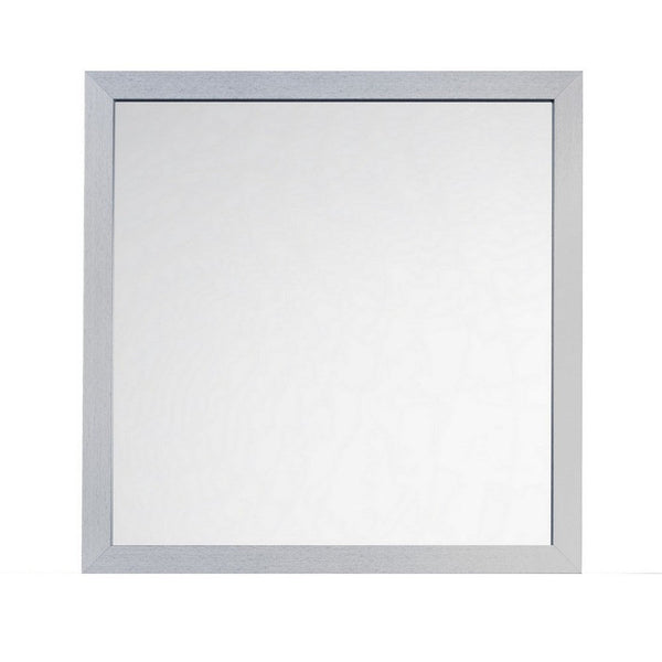 Moko 40 x 40 Dresser Mirror, Square, Modern Style, Gray Finished Frame - BM309531
