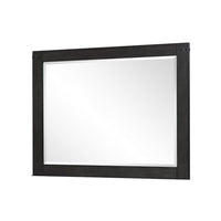 Galle 38 x 50 Dresser Mirror, Rectangular, Metal Accents, Dark Gray Wood - BM309566