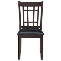 5 Piece Dining Set, 42 Inch Round Extendable Table With 4 Chairs, Espresso