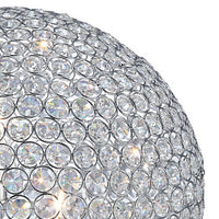 Hazel 17 Inch Table Lamp, Crystal, LED Globe Shade, Metal,  Clear Finish - BM309667
