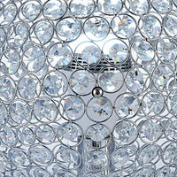 Hazel 13 Inch Table Lamp, Crystal, LED Globe Shade, Metal, Clear Finish - BM309672