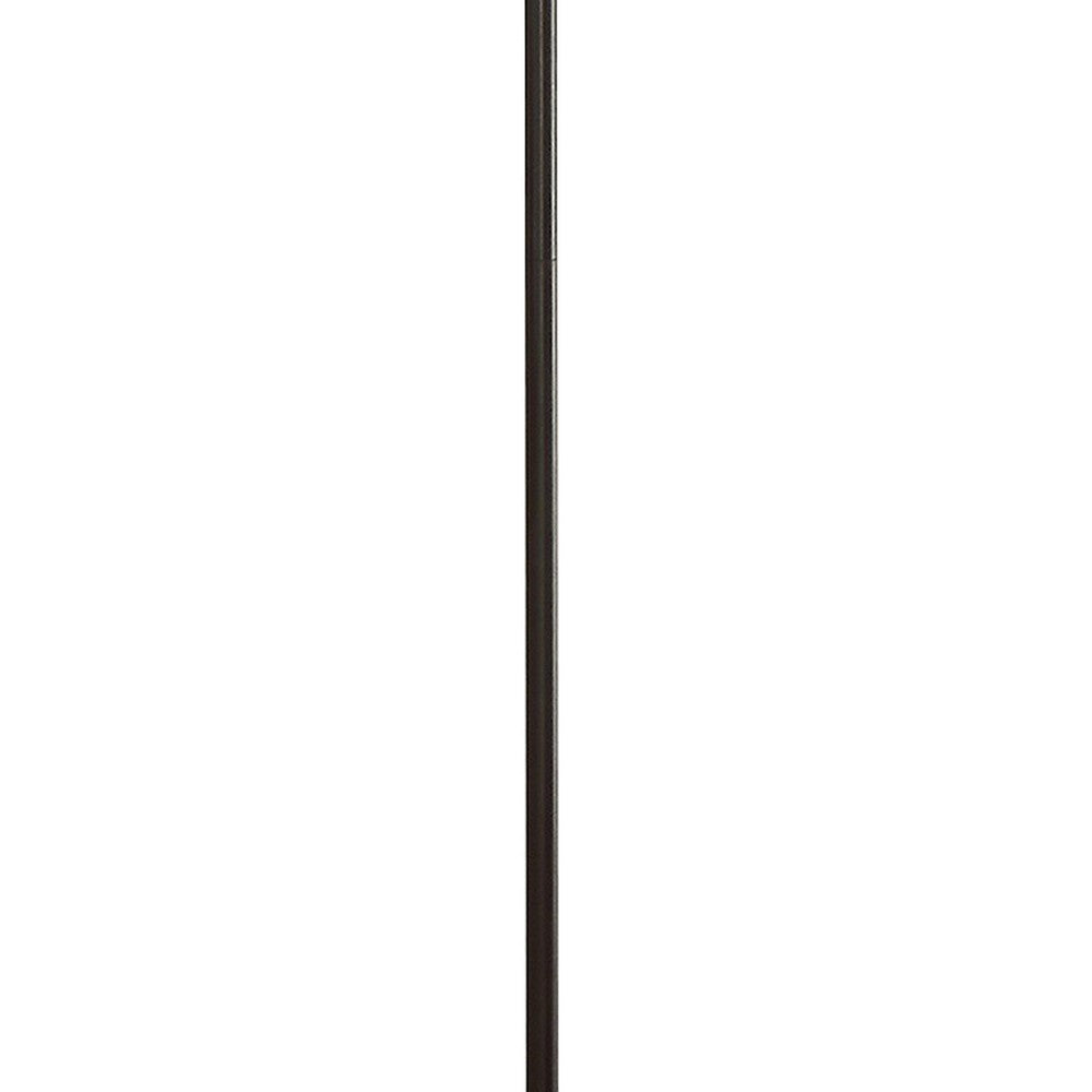 Quinn 63 Inch Accent Floor Lamp, Vintage Fan Design, Antique Bronze Finish - BM309678