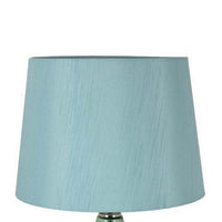 Muna 27 Inch Table Lamp, Cone Shade, Dome Shape Glass Body, Blue Finish - BM309766