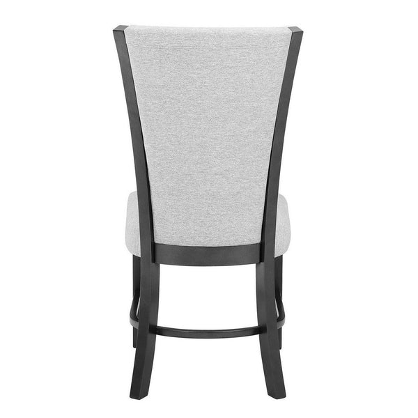 Brandon 23 Inch Side Chair, Set of 2, Wood Frame, Fabric Upholstery, White - BM310196