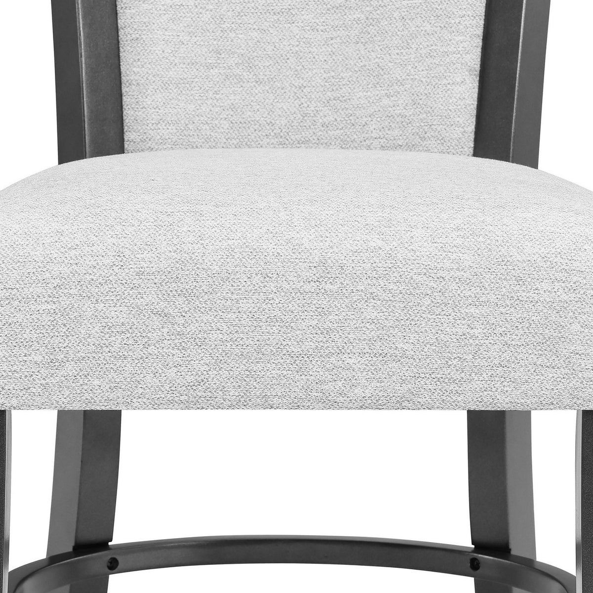 Brandon 23 Inch Side Chair, Set of 2, Wood Frame, Fabric Upholstery, White - BM310196