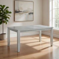 Liam 64 Inch Dining Table, Spacious Rectangular Top, Gray Wood Frame - BM310221