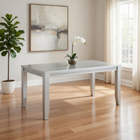 Liam 64 Inch Dining Table, Spacious Rectangular Top, Gray Wood Frame - BM310221