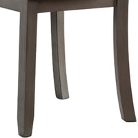 Kate 22 Inch Dining Side Chair Set of 2, Wood, Slatted Backrest, Brown - BM310246