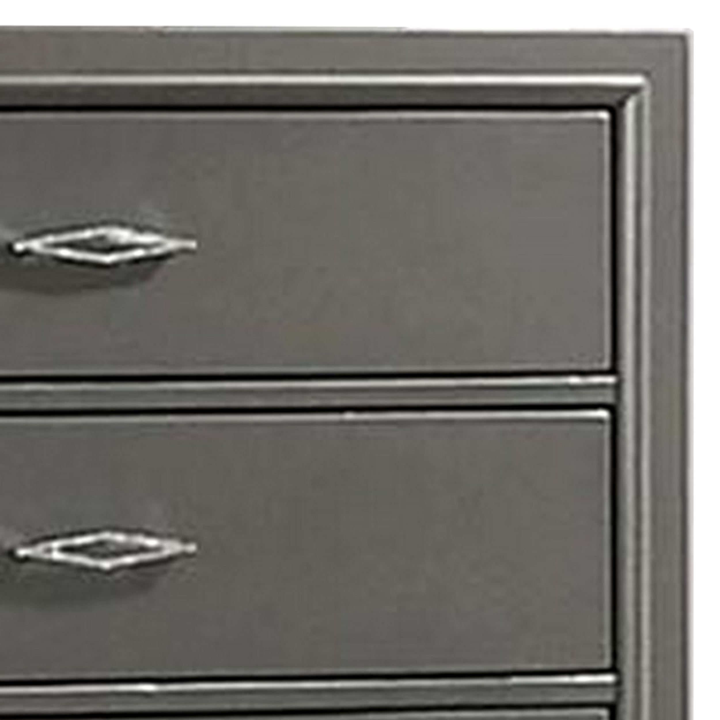 Benjara Aliso 47 Inch Tall Dresser Chest, 5 Drawers, Solid