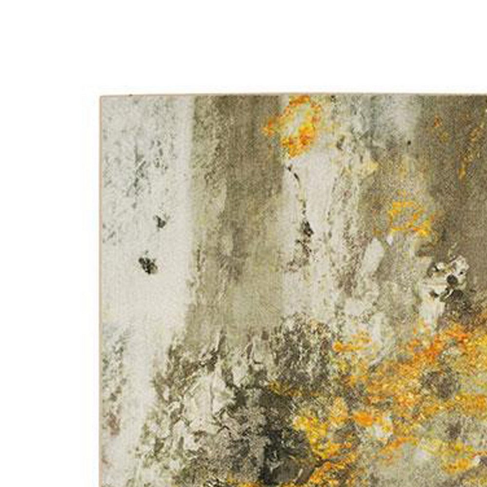 Navi 5 x 8 Medium Area Rug, Marble Pattern, Latex Back, Gold Abstract, Gray - BM310971