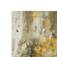 Navi 5 x 8 Medium Area Rug, Marble Pattern, Latex Back, Gold Abstract, Gray - BM310971