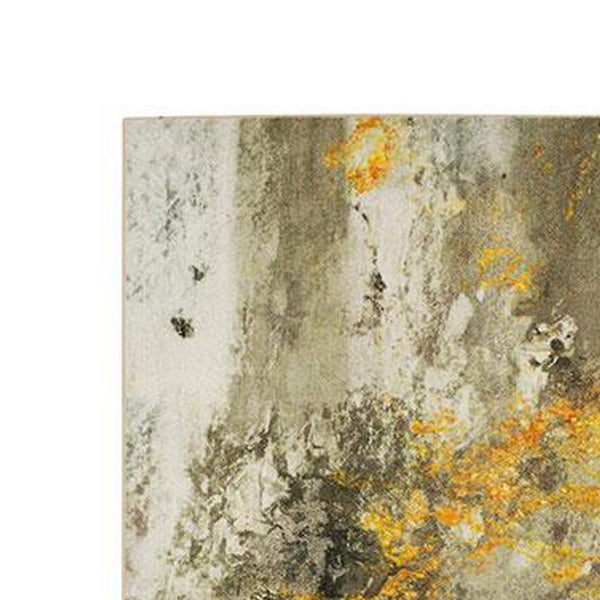 Navi 5 x 8 Medium Area Rug, Marble Pattern, Latex Back, Gold Abstract, Gray - BM310971