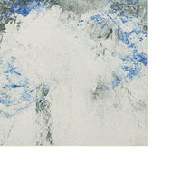 Navi 5 x 8 Medium Area Rug, Marble Pattern, Latex Back, Blue Abstract, Gray - BM310973