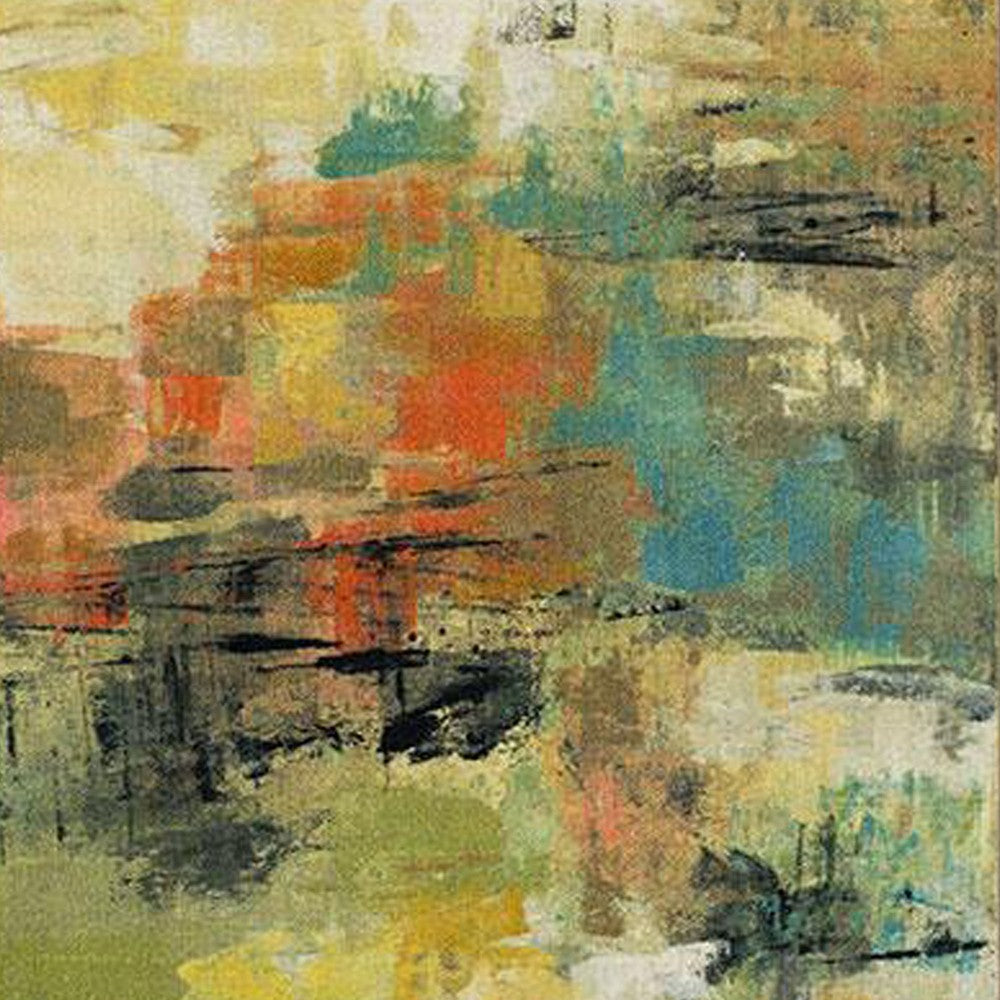 Navi 5 x 8 Medium Area Rug, Modern Art, Latex Back, Multicolor Abstract - BM310977