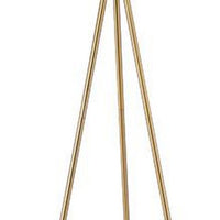 Zeri 59 Inch Floor Lamp, Modern Style Tripod Legs, Metal, Black and Gold - BM311071