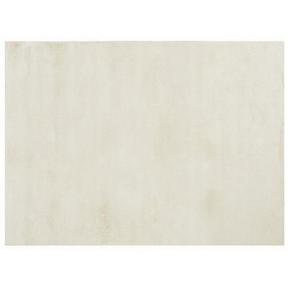 Ica 5 x 7 Area Rug, Non Slip Canvas Backing, Tie Dye Polyester, Off White - BM311086