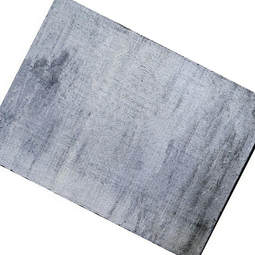 Ica 5 x 7 Area Rug, Non Slip Canvas Backing, Tie Dye Polyester, Gray - BM311088