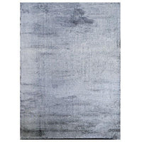 Ica 5 x 7 Area Rug, Non Slip Canvas Backing, Tie Dye Polyester, Gray - BM311088