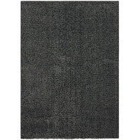 Dufu 8 x 10 Area Rug, Large, Hard Latex Backing, Polyester, Dark Gray - BM311089