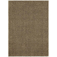 Dufu 8 x 10 Area Rug, Large, Hard Latex Backing, Polyester, Dark Beige - BM311091