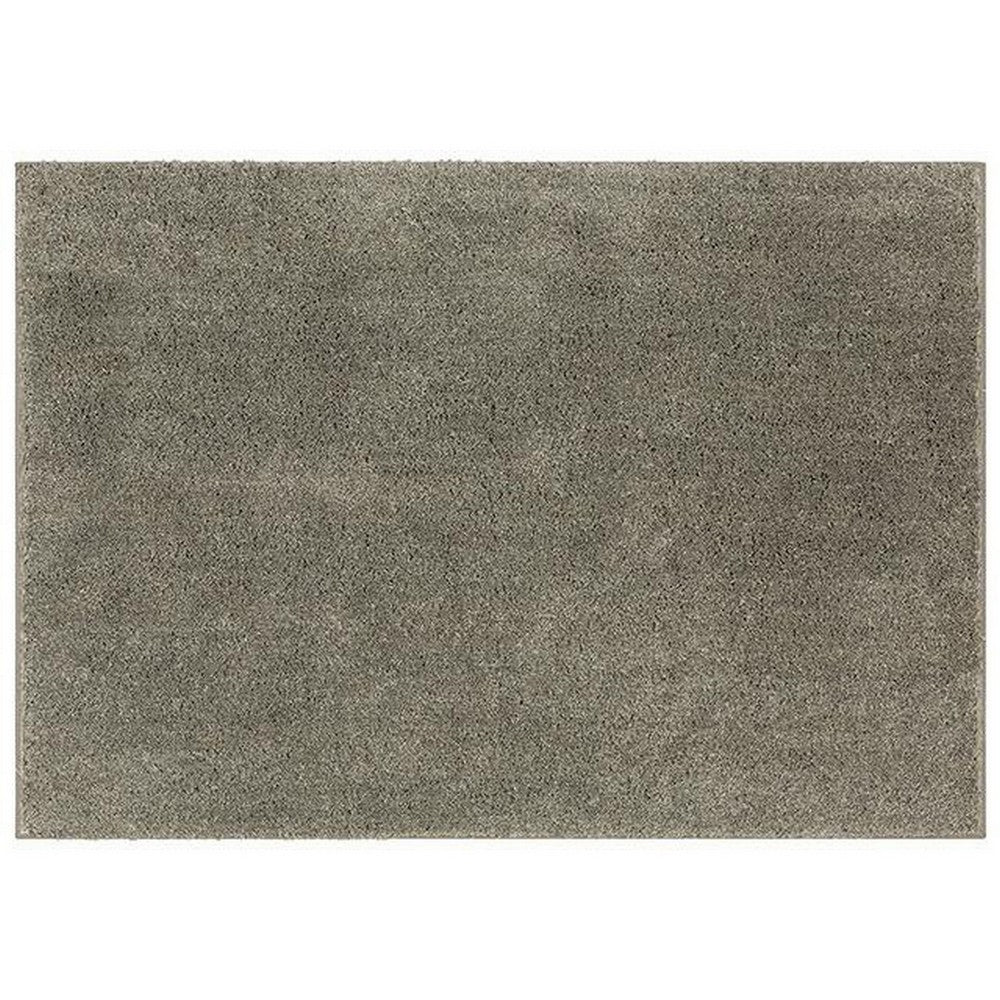 Dufu 5 x 7 Area Rug, Medium, Hard Latex Backing, Polyester, Warm Gray - BM311094