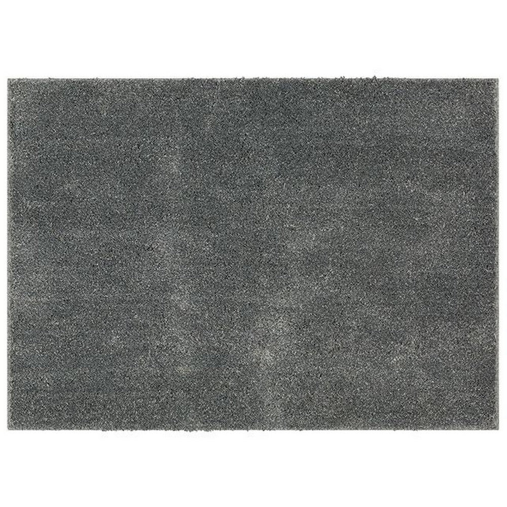 Dufu 5 x 7 Area Rug, Medium, Hard Latex Backing, Polyester, Smoke Gray - BM311096