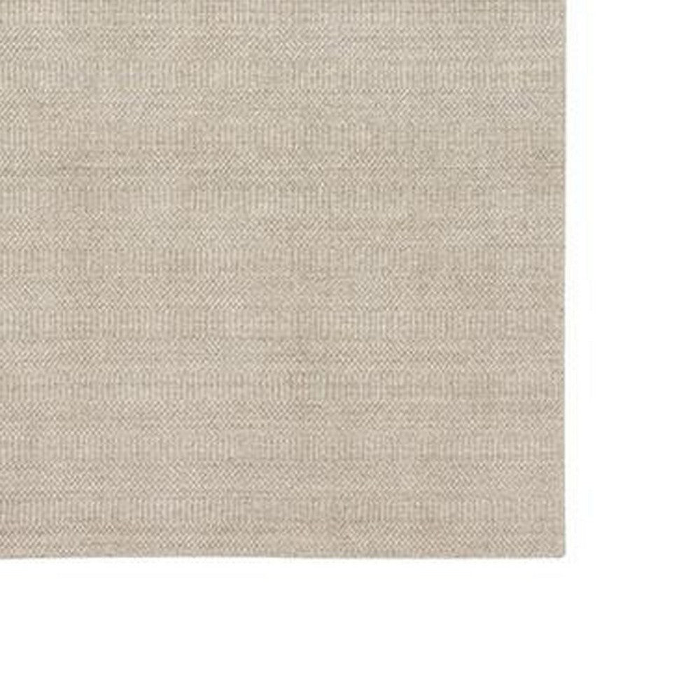 Shey 5 x 8 Area Rug, Medium, Hand Loomed Wool, No Backing, Silver Finish - BM311101