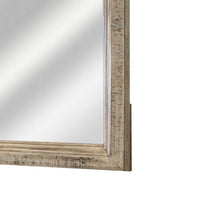 Nite 33 x 45 Inch Dresser Mirror, Pine Wood, Rectangular, Taupe Brown - BM311227