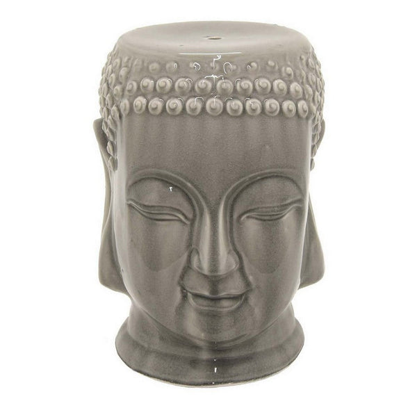 Suny 18 Inch Buddha Plant Stand Table, Figurine, Gray, Transitional Style - BM311516