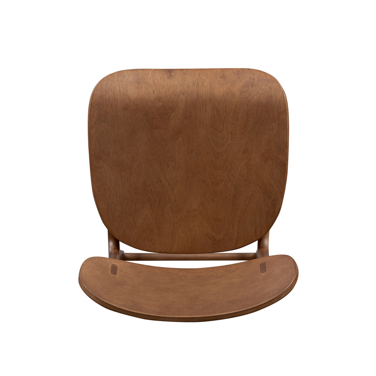 Seln 30 Inch Barstool Chair, Curved Seat, Open Back, Dark Brown Wood - BM311544