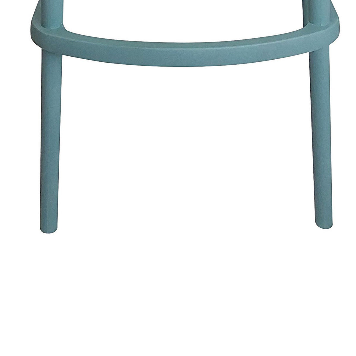 Celin 30 Inch Barstool Chair, Set of 4, Stackable, Mesh, Curved Seat, Green - BM311547