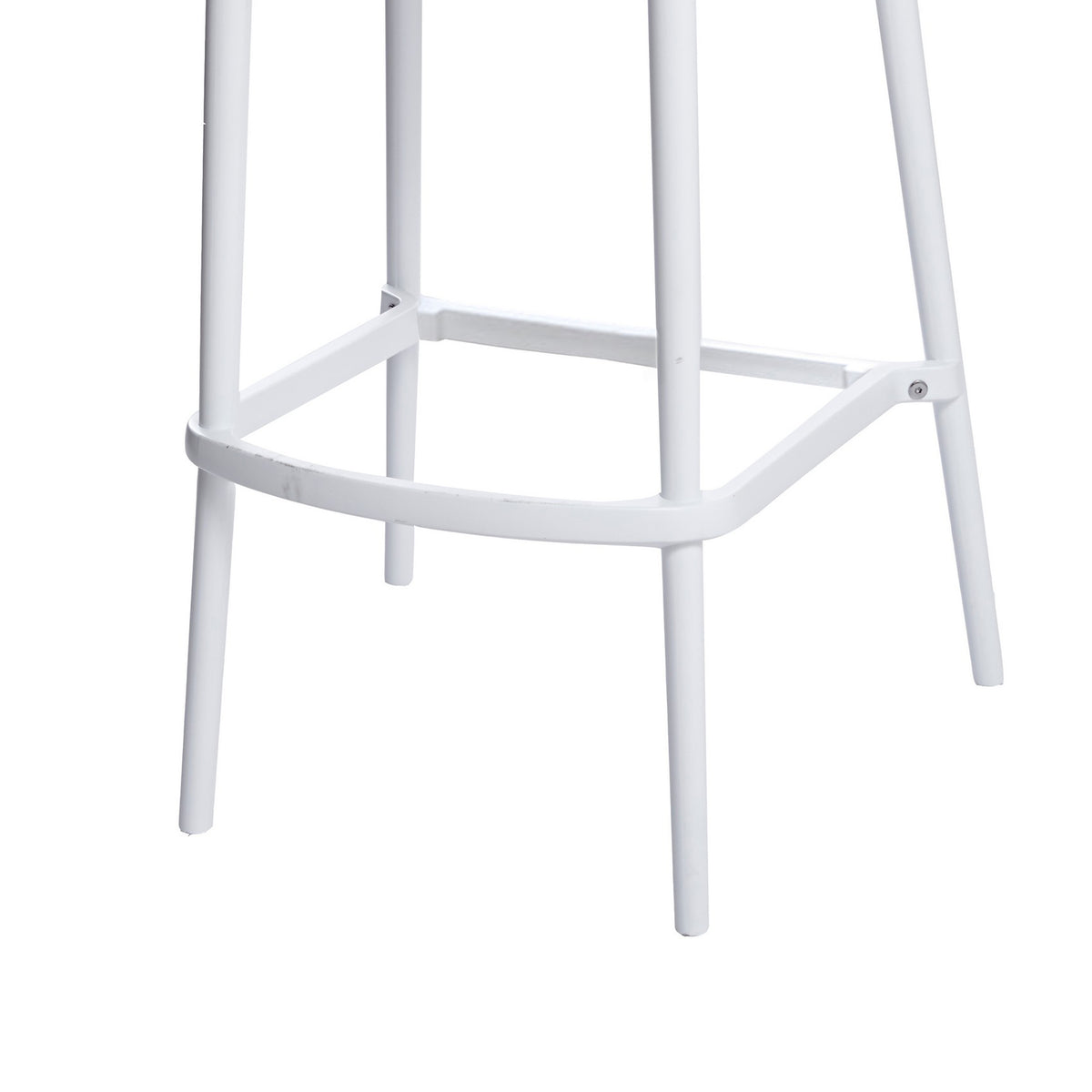 Celin 30 Inch Barstool Chair, Set of 4, Stackable, Mesh, Curved Seat, White - BM311550