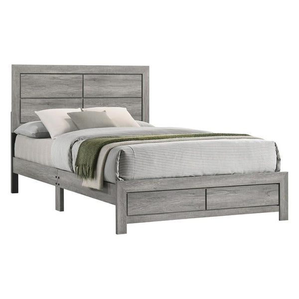 Robin King Size Bed, Platform Base, Driftwood, 8 Support Legs - BM311847