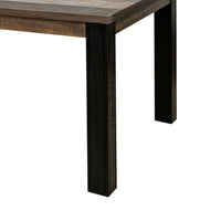 Pola 65 Inch Dining Table, Rectangular Top, Transitional Gray Brown Wood - BM311862