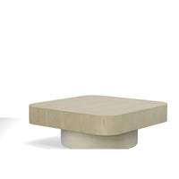 Cid Macy 40 Inch Coffee Table, Square, Modern Style Beige Brown Finish - BM312002