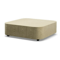 Cid Macy 36 Inch Low Coffee Table, Square Modern Style, Beige Brown Finish - BM312003