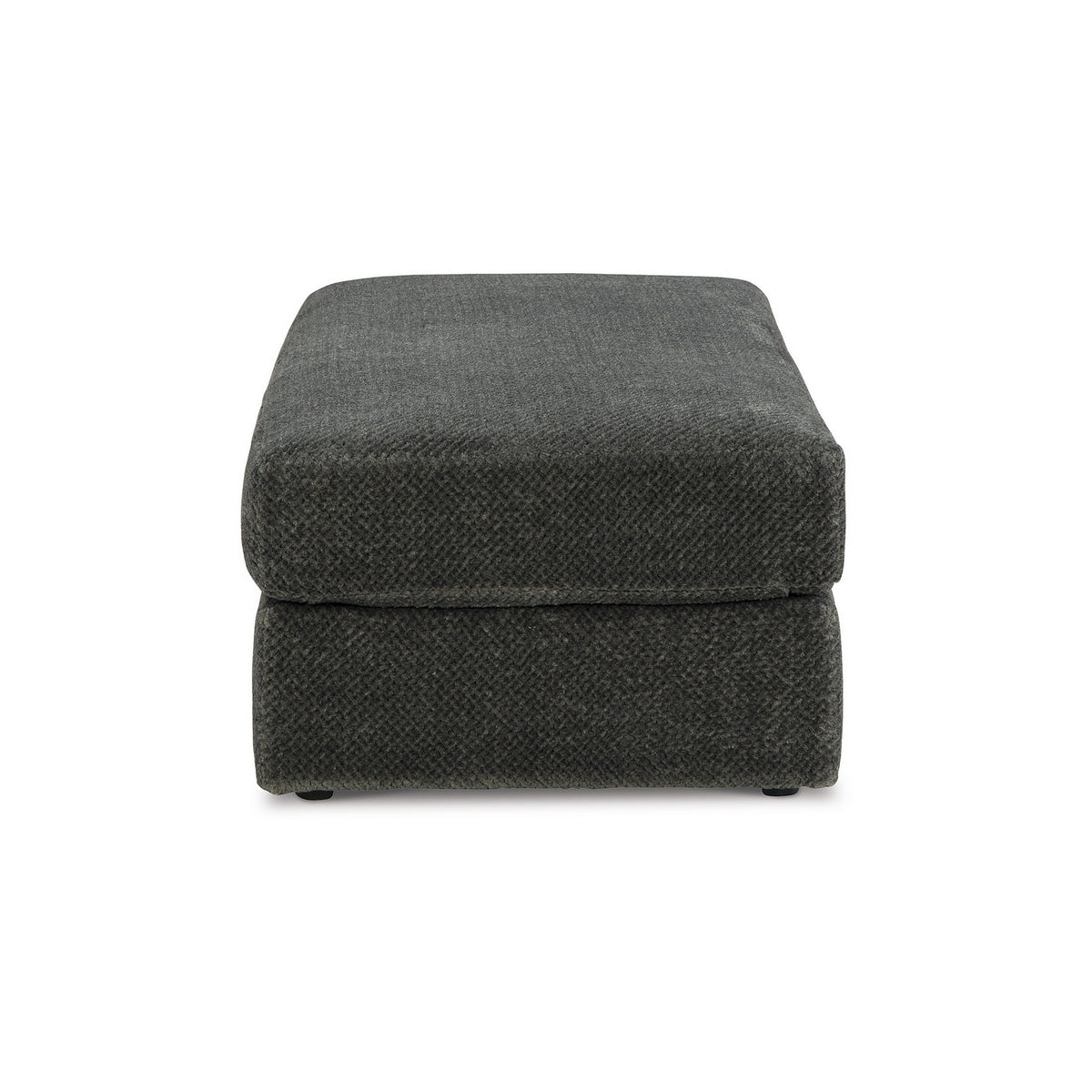 Henly 49 Inch Accent Ottoman, Oversized, Non Skid Legs, Gray Polyester - BM312026