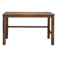 Olum 51 Inch Desk, Rectangular Top, Solid Mango Wood Frame, Towny Brown - BM312236