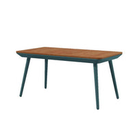 3 Piece Outdoor Coffee Table and Chairs Set, Wood Planks, Gray, Green - BM312298