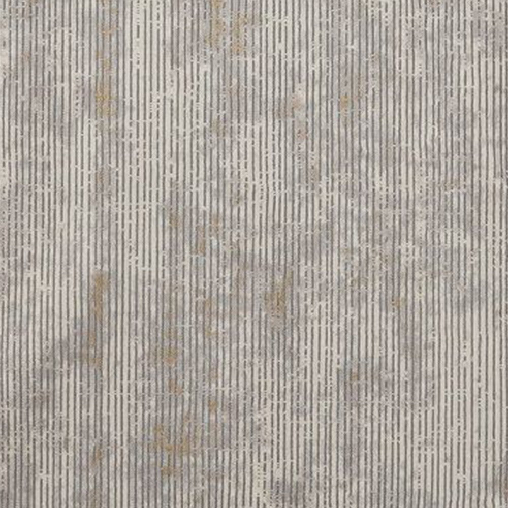 Trix 8 x 10 Large Area Rug, Distressed Abstract, Low Pile, Gray Cotton - BM312336