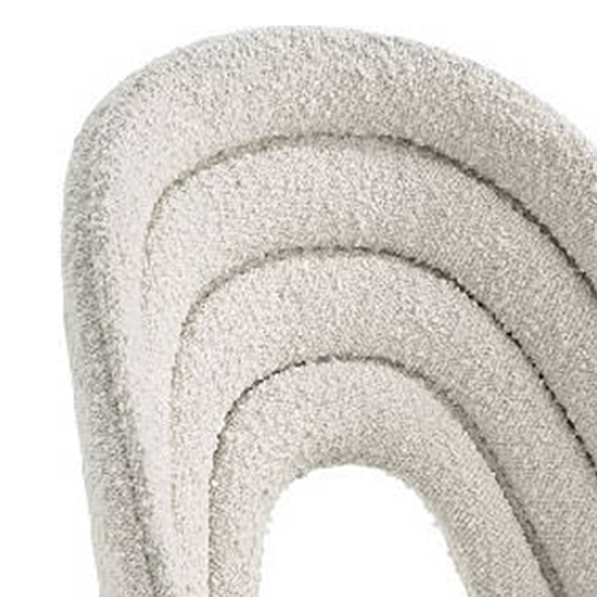 Inch 25 Inch Side Dining Chair Set of 2, White Teddy Sherpa, Gold Legs - BM312344
