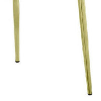 Inch 25 Inch Side Dining Chair Set of 2, White Teddy Sherpa, Gold Legs - BM312344
