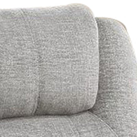 Evans 37 Inch Recliner Chair, Power Lift, Cupholders, Chenille, Light Gray - BM312351