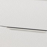 Rara 30 Inch Nightstand, 2 Drawers, Mirror Trim, Acrylic Legs, White - BM312377